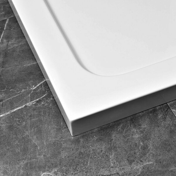 BRODZIK PRYSZNICOWY AKRYLOWY PRZYŚCIENNY NISKI SLIM BR500 - LEYDEN