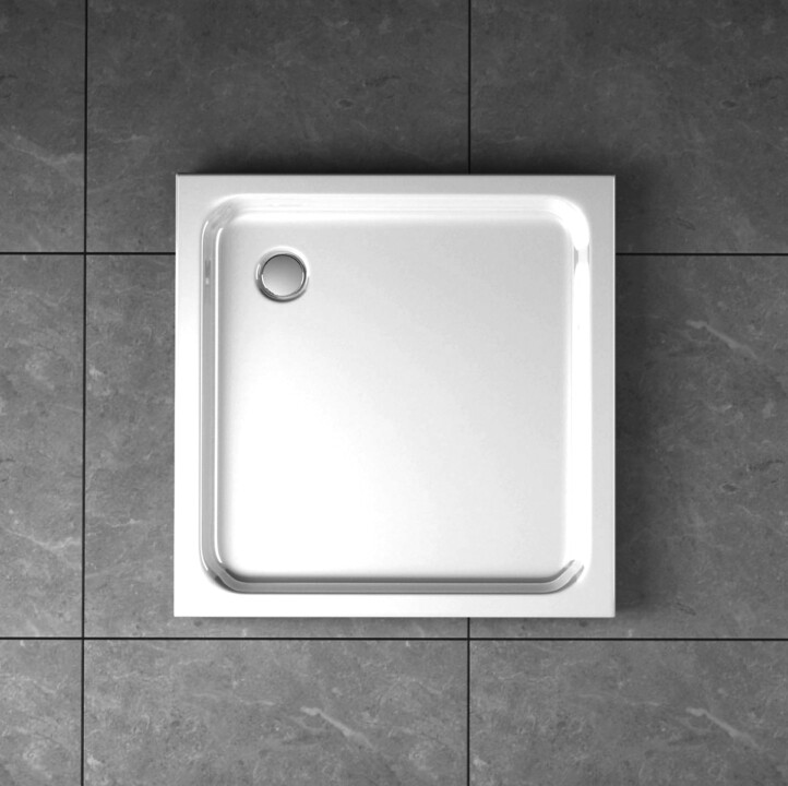 Brodzik prysznicowy kwadratowy niski SLIM 5cm - LEYDEN