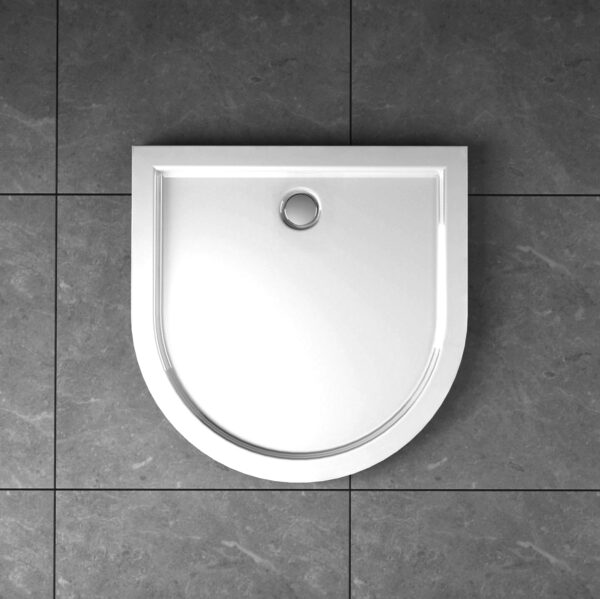 BRODZIK PRYSZNICOWY AKRYLOWY PRZYŚCIENNY NISKI SLIM BR500 - LEYDEN