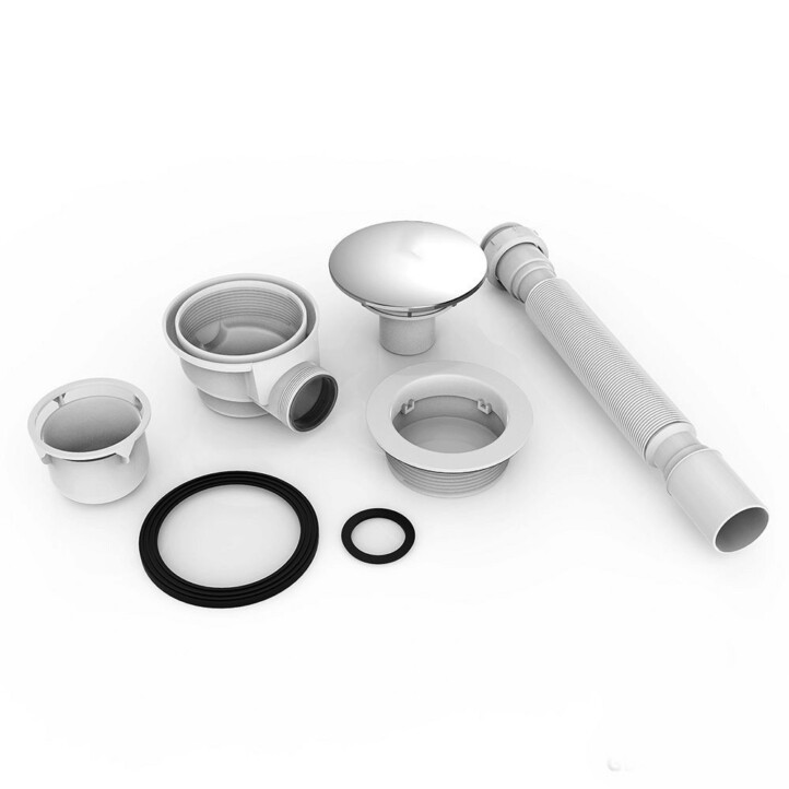 Syfon do brodzika CHROM 90mm LEYDEN