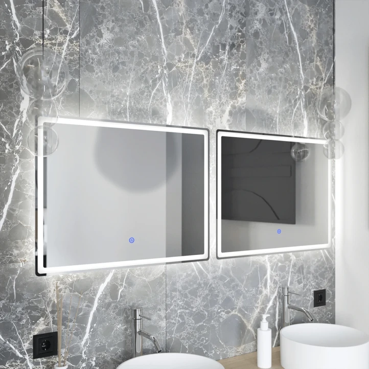 Lustro łazienkowe LED antypara - 60 x 80 cm - MC 12