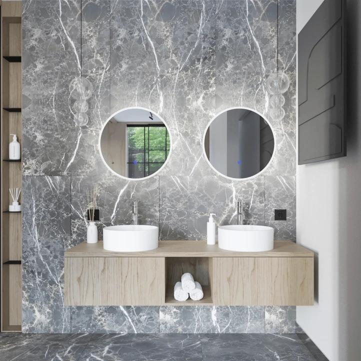Lustro łazienkowe LED antypara - 60 cm - MC 13