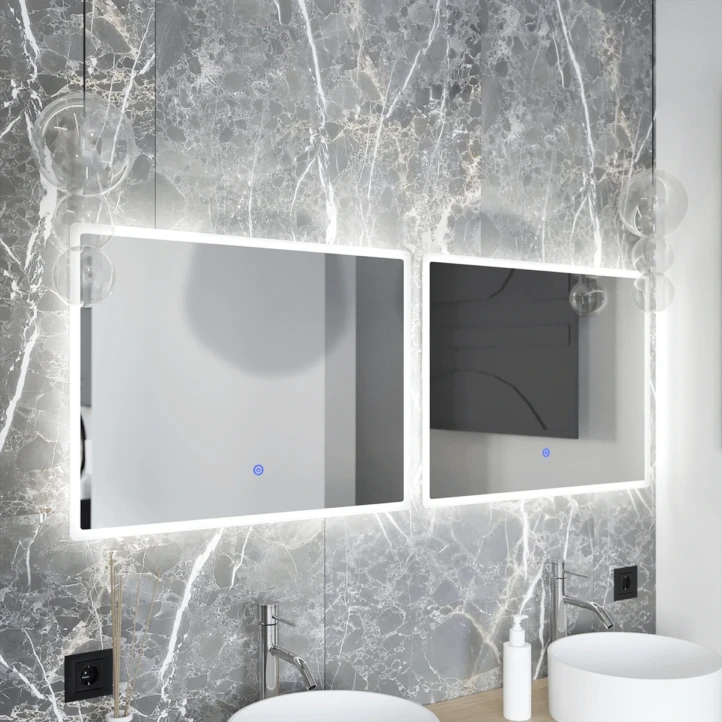 Lustro łazienkowe LED antypara - 60 x 80 cm - MC 15